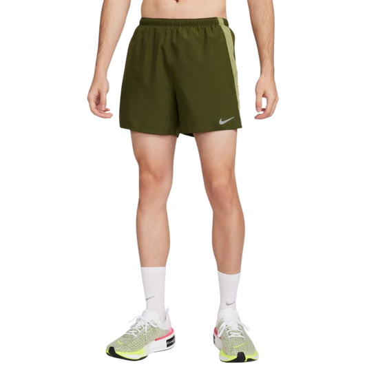 Nike challenger 13cm shorts 'rough green/khaki'