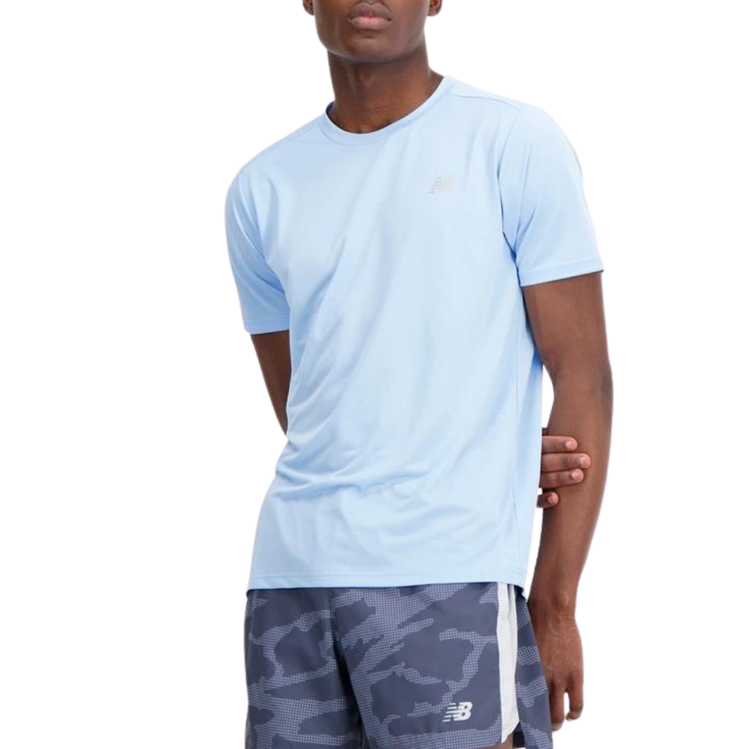 New balance core run t-shirt 'light blue'