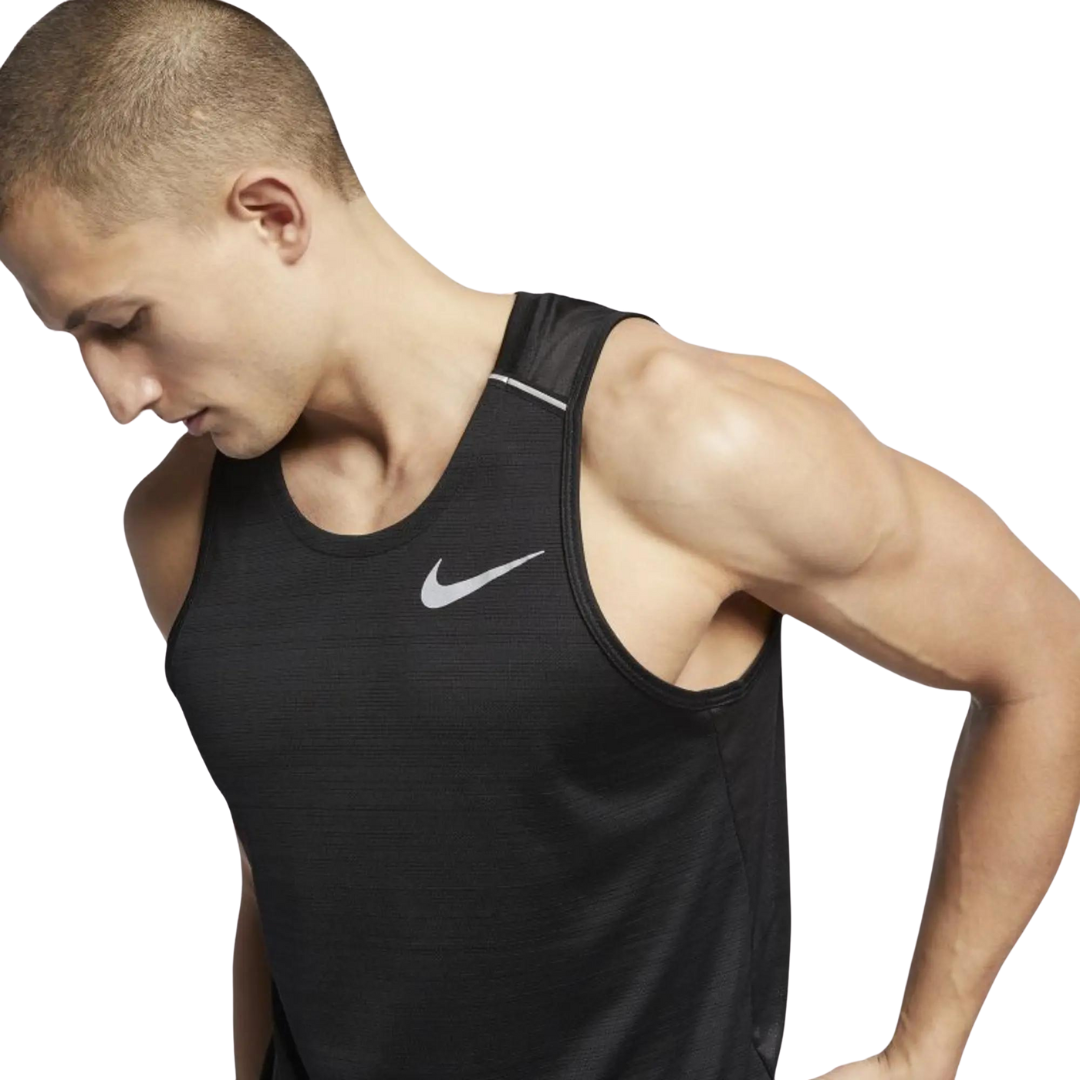 Nike dri-fit miler tank t-shirt 'black'