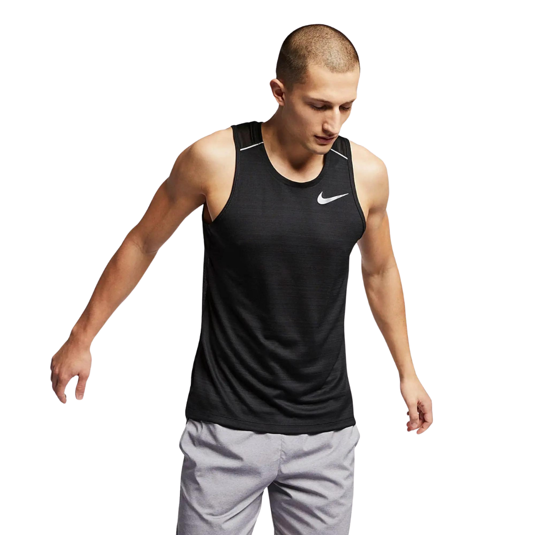 Nike dri-fit miler tank t-shirt 'black'