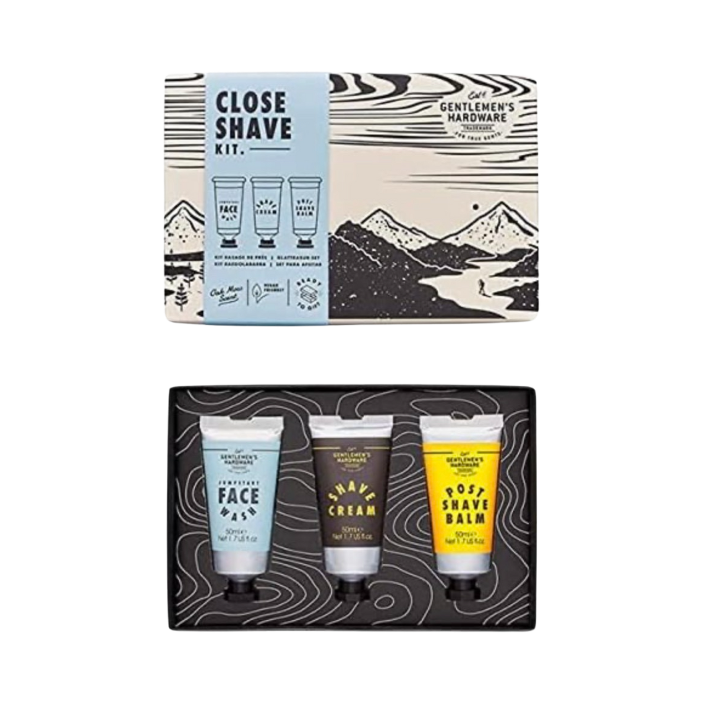 Wild & Wolf Gentleman's Hardware Trademark Close Shave Kit