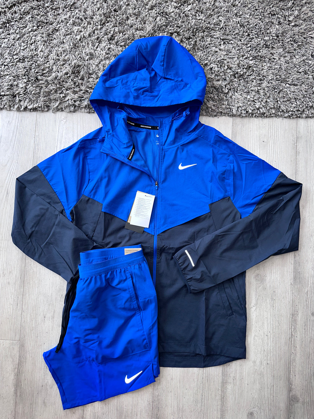 Nike Royal Blue Windbreaker Set & Royal Blue 5” Challenger Shorts