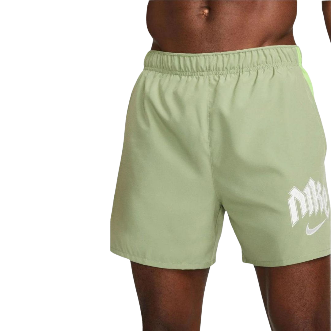 Nike challenger 13cm run division shorts 'oil green'