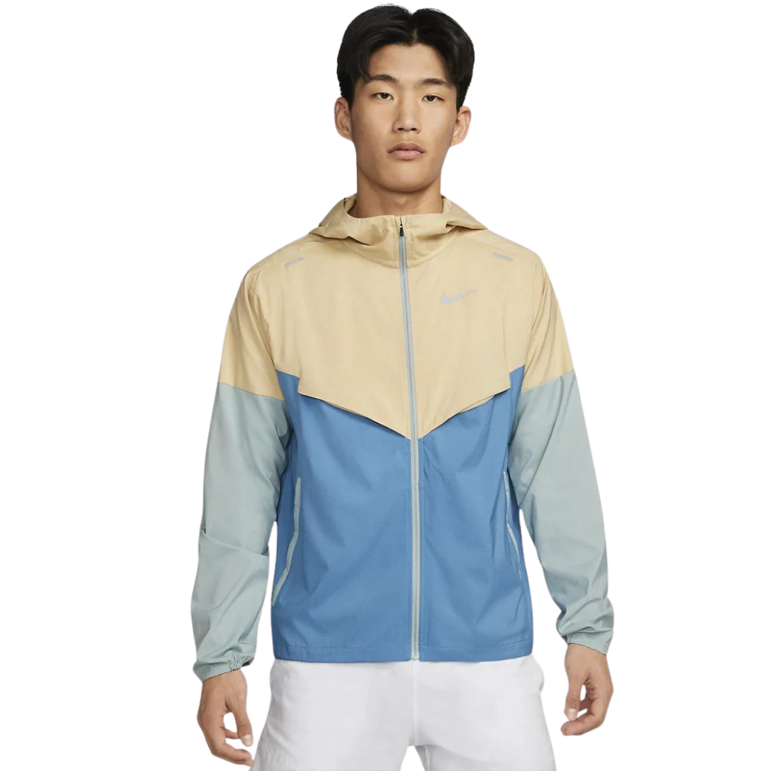 Nike repel windrunner jacket 'beige/blue'