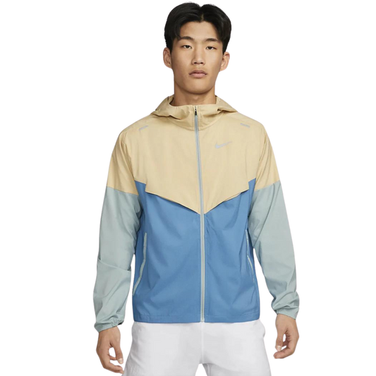 Nike repel windrunner jacket 'beige/blue'