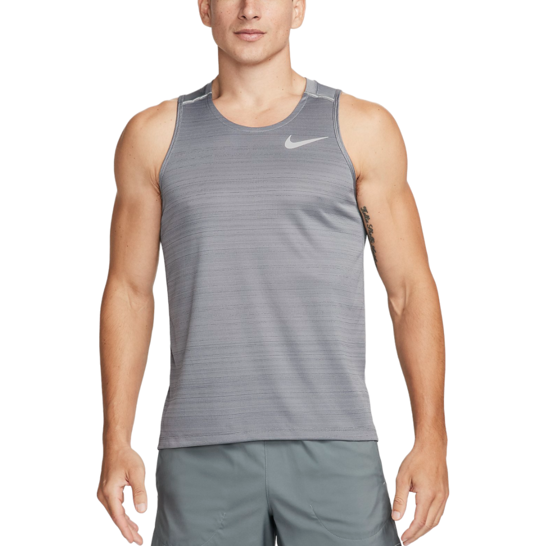 Nike dri-fit miler tank t-shirt 'grey'