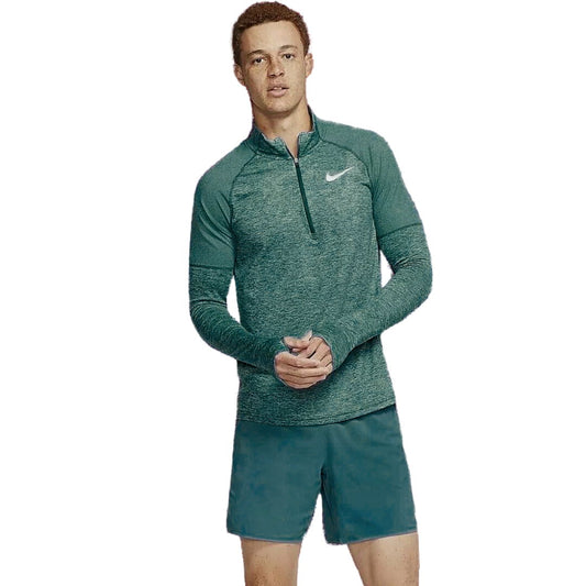 Nike 1/4 zip running top 'dark teal'