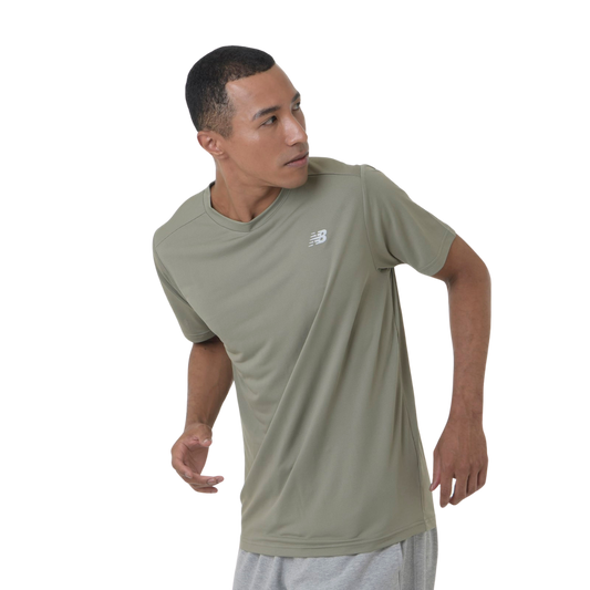 New balance core run t-shirt 'green'